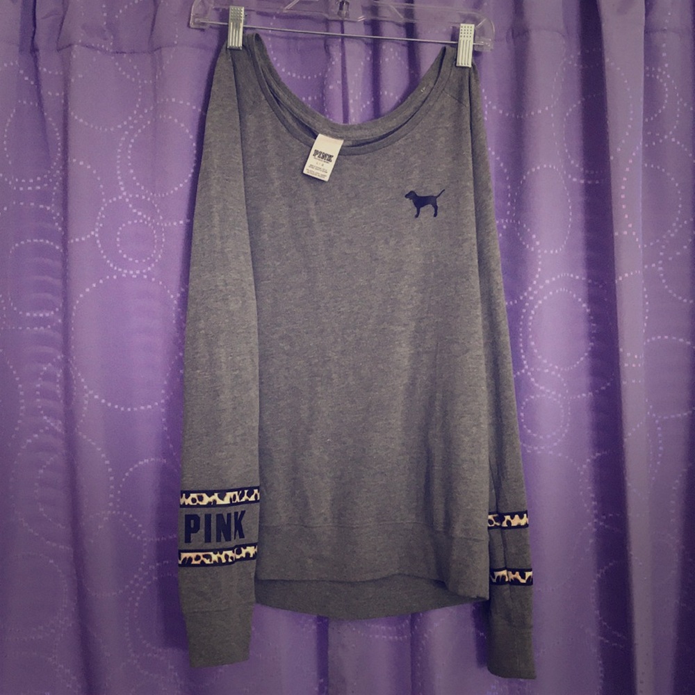 Pink- long sleeve crew top